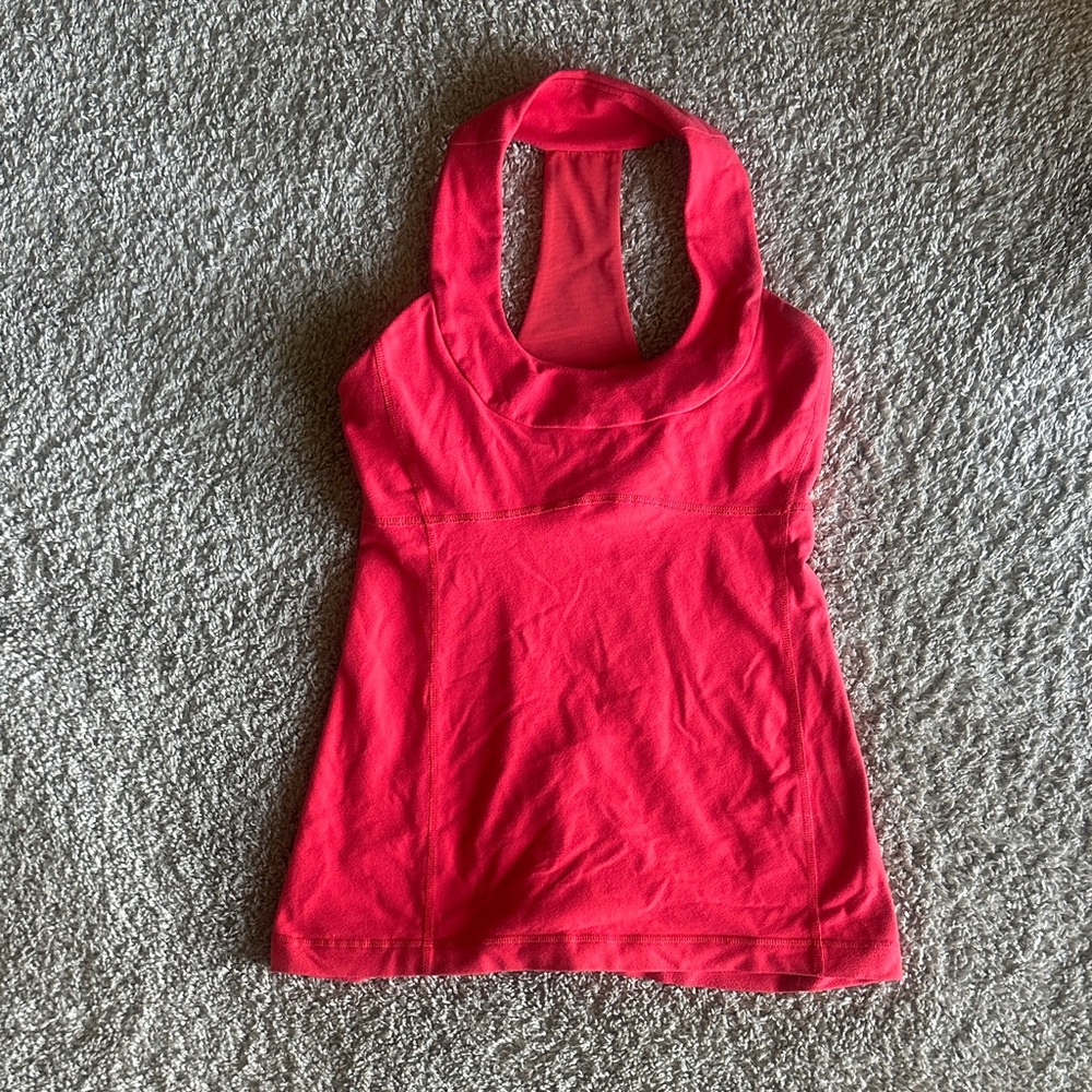 Red/Pink Women's Lulu Lemon Tank Top